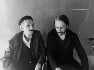 Ahmo und Armin am 16. Juli 2019 in Bosnien und Herzegovina. 