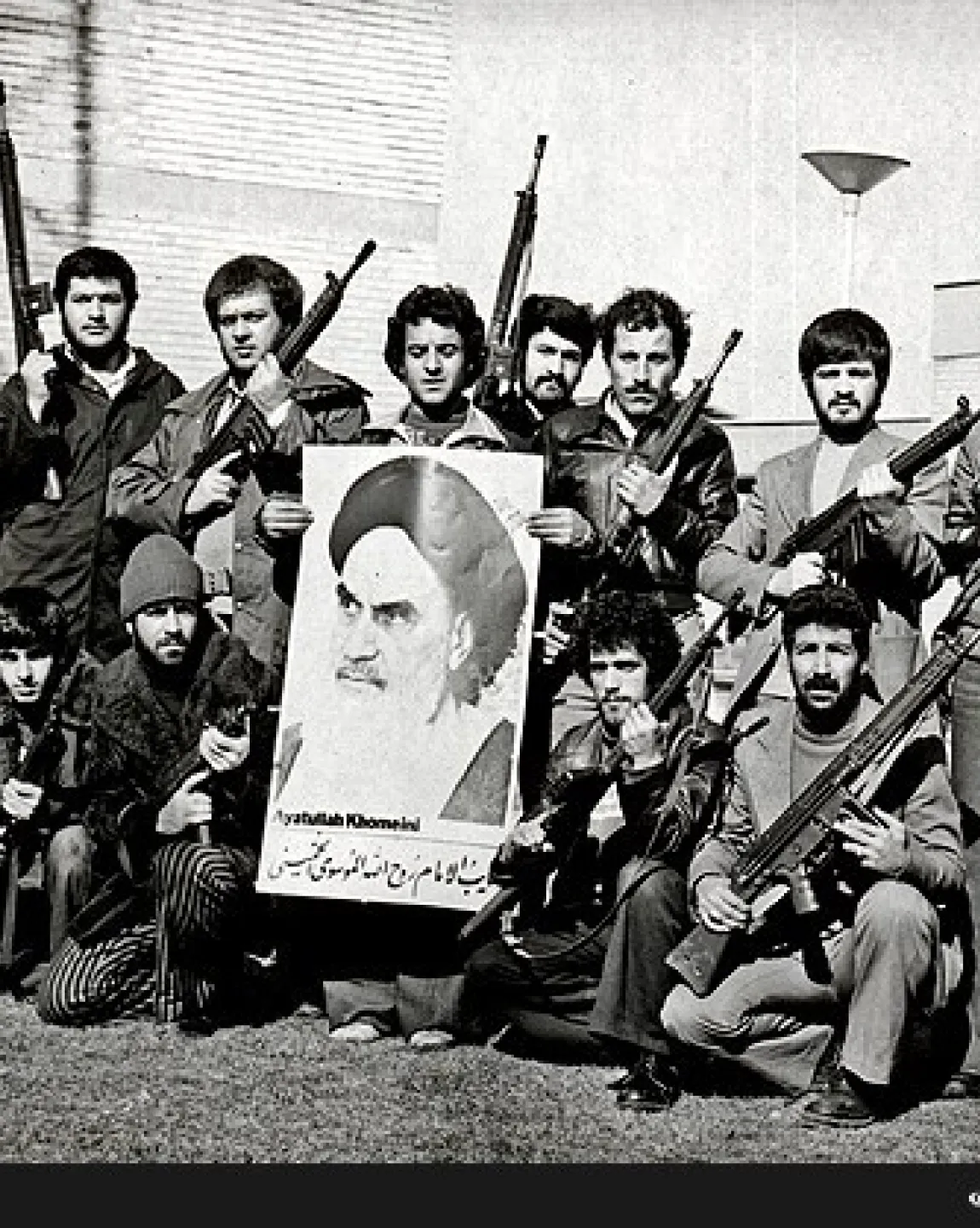 Soldaten der islamischen Revolutionsbewegung im Jahr 1978 in einer historischen Fotografie